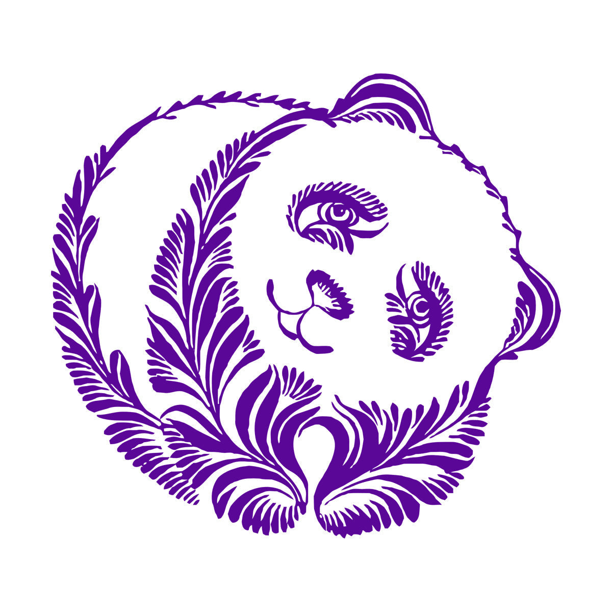 Wall Decals Pvc Panda Beer Animal Ornament Tribal Glass Stickers