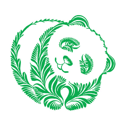 Wall Decals Pvc Panda Beer Animal Ornament Tribal Glass Stickers