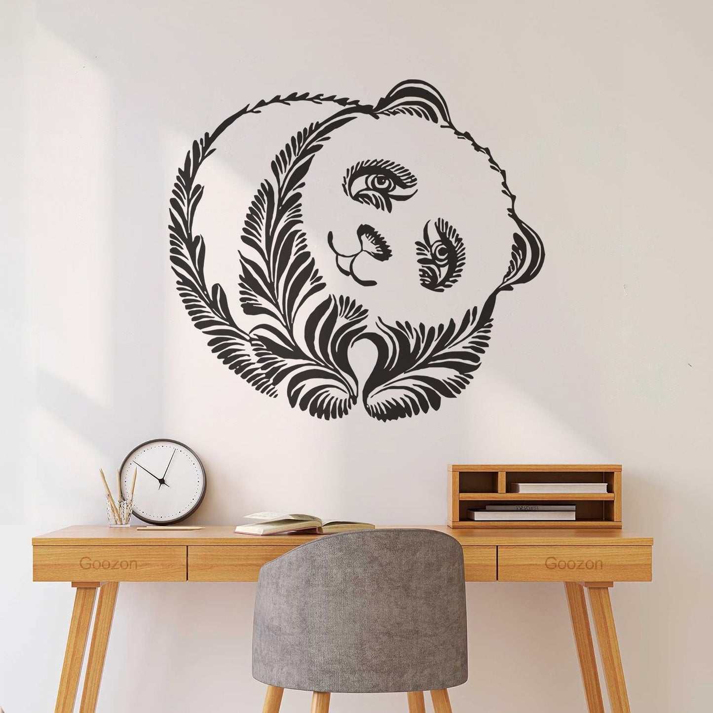 Wall Decals Pvc Panda Beer Animal Ornament Tribal Glass Stickers