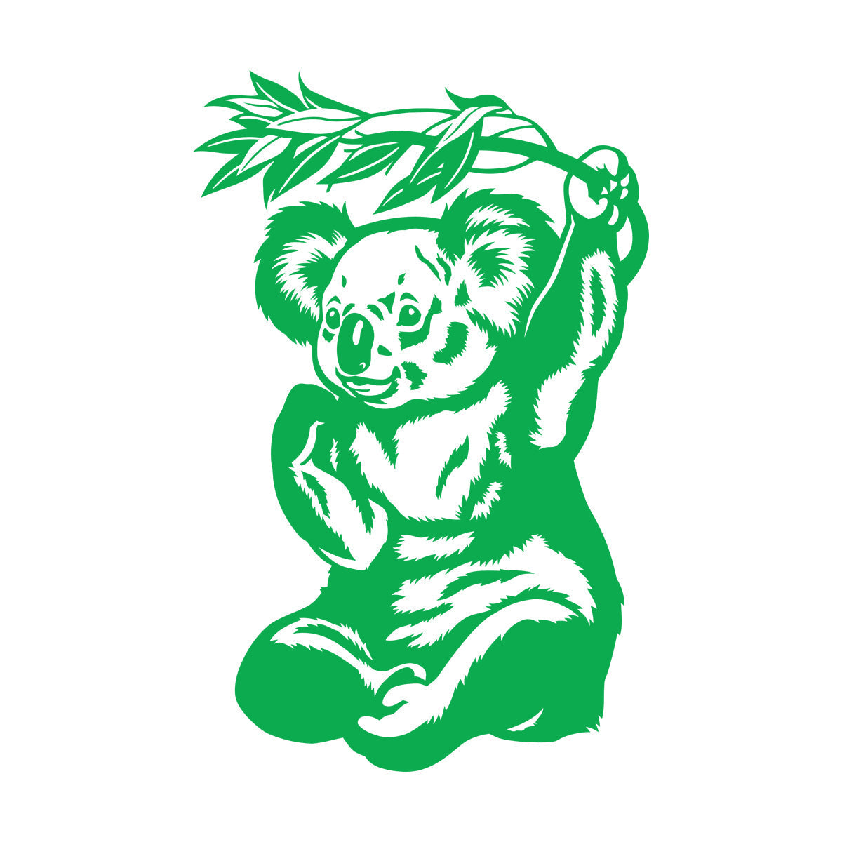 Panda Eucalyptus Bamboo Animal Bear Reed Wall Decals Paster Paper Tattoo Culture