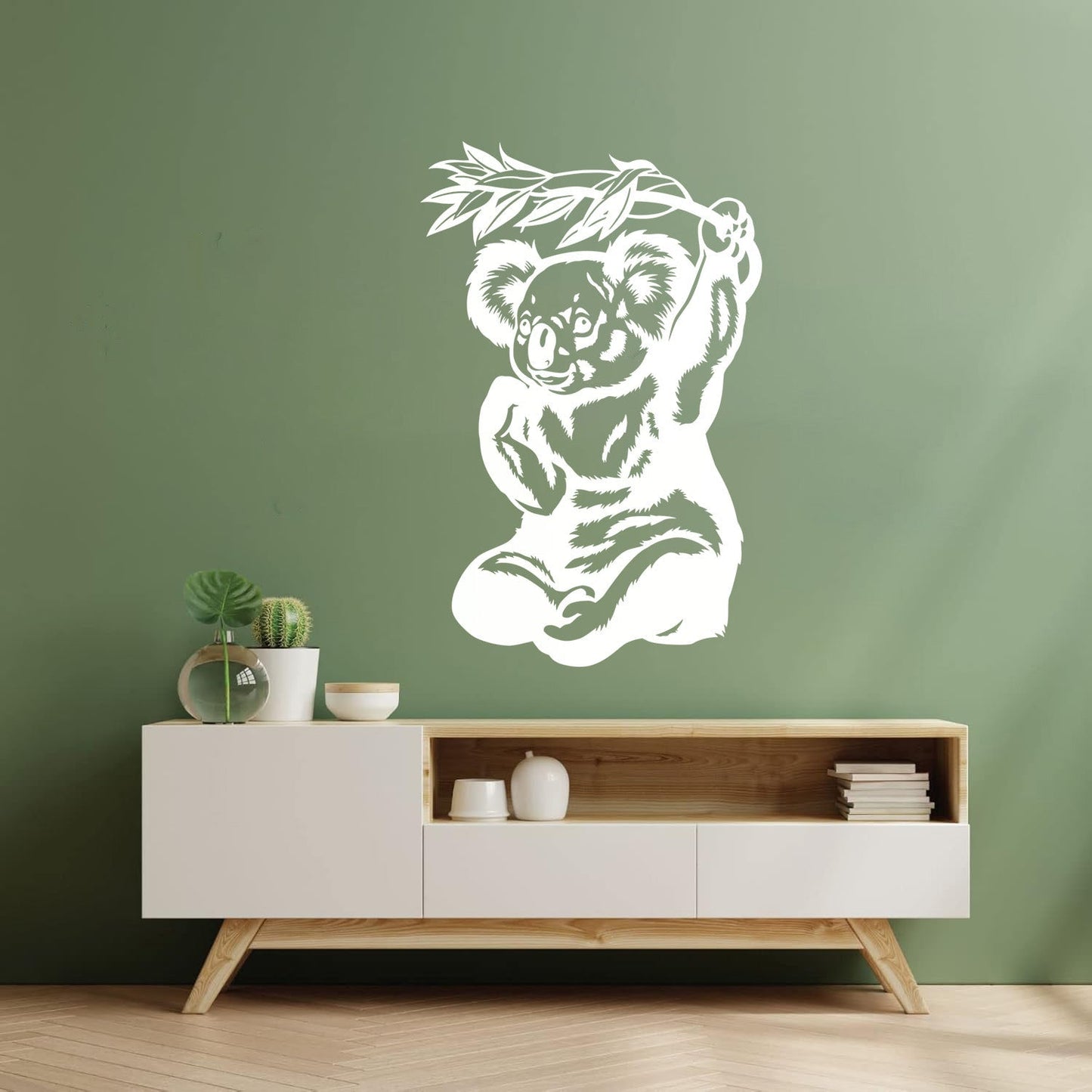 Panda Eucalyptus Bamboo Animal Bear Reed Wall Decals Paster Paper Tattoo Culture