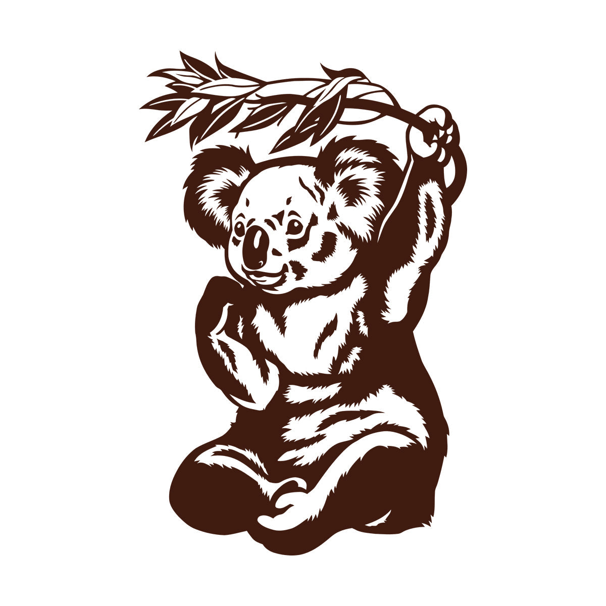 Panda Eucalyptus Bamboo Animal Bear Reed Wall Decals Paster Paper Tattoo Culture