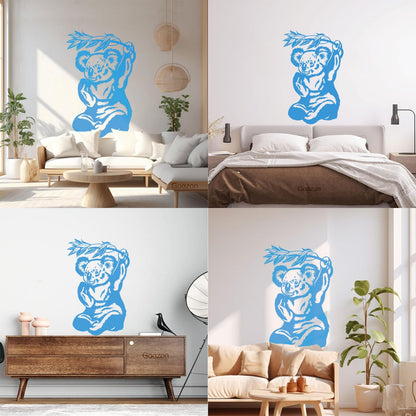 Panda Eucalyptus Bamboo Animal Bear Reed Wall Decals Paster Paper Tattoo Culture