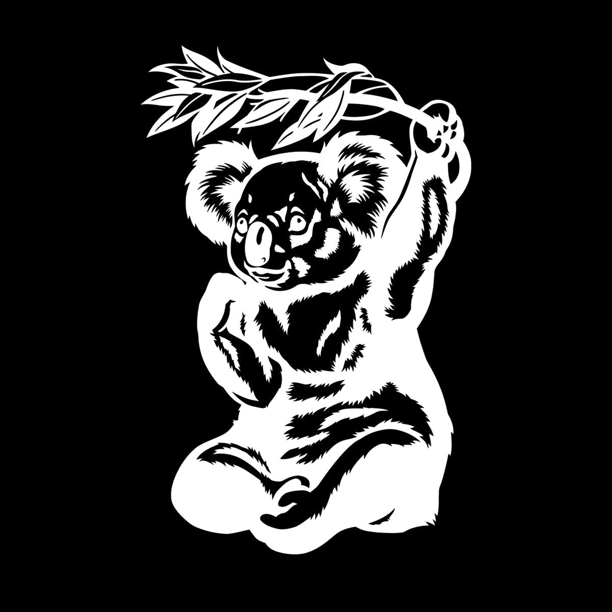 Panda Eucalyptus Bamboo Animal Bear Reed Wall Decals Paster Paper Tattoo Culture