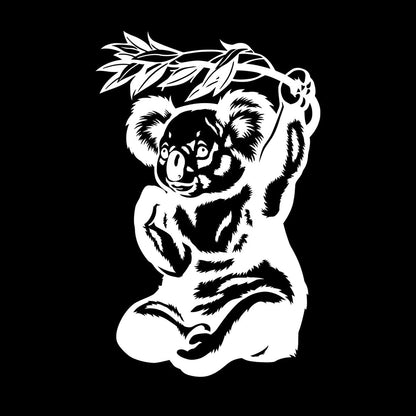 Panda Eucalyptus Bamboo Animal Bear Reed Wall Decals Paster Paper Tattoo Culture