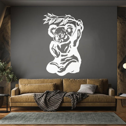 Panda Eucalyptus Bamboo Animal Bear Reed Wall Decals Paster Paper Tattoo Culture