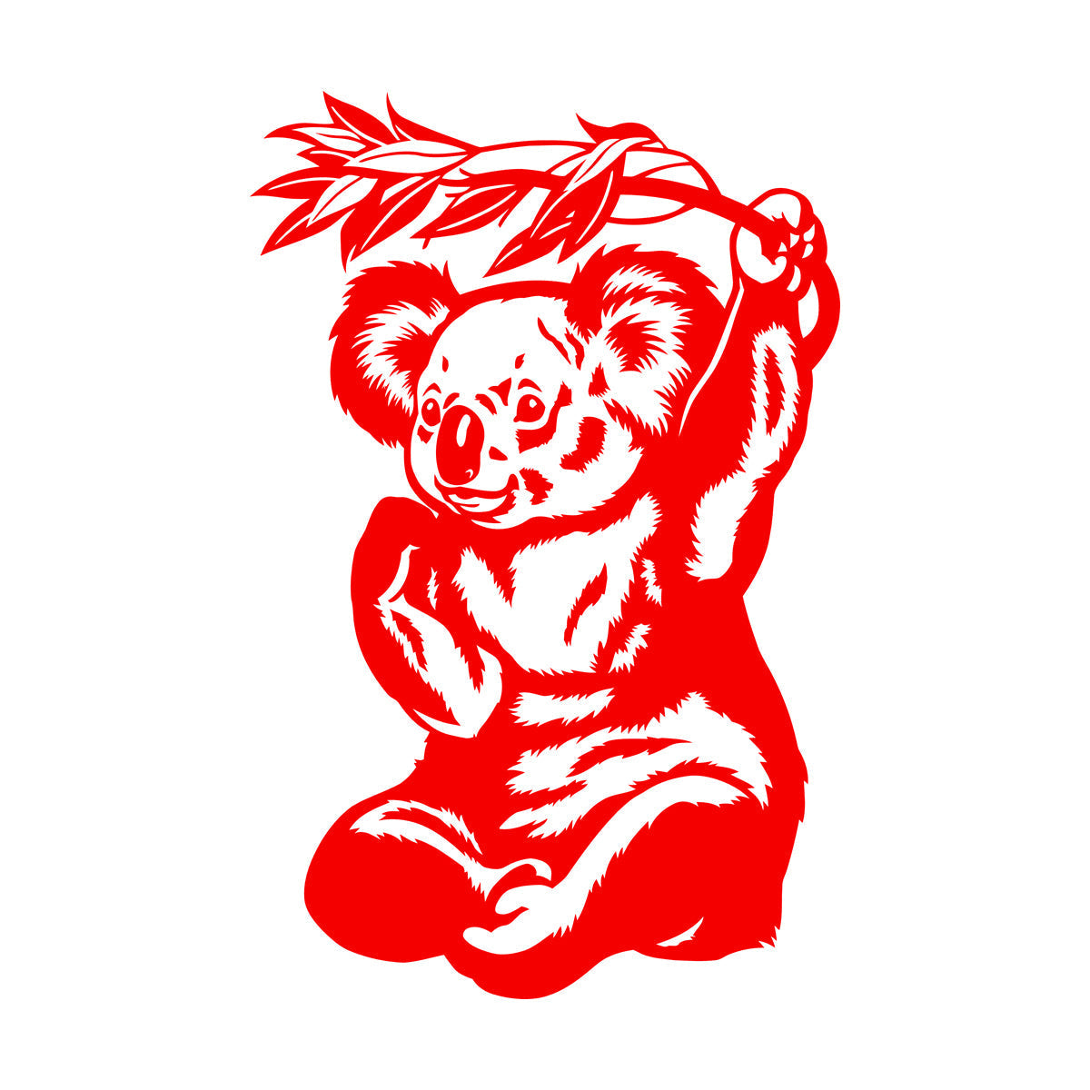 Panda Eucalyptus Bamboo Animal Bear Reed Wall Decals Paster Paper Tattoo Culture