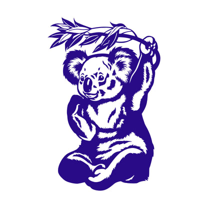 Panda Eucalyptus Bamboo Animal Bear Reed Wall Decals Paster Paper Tattoo Culture