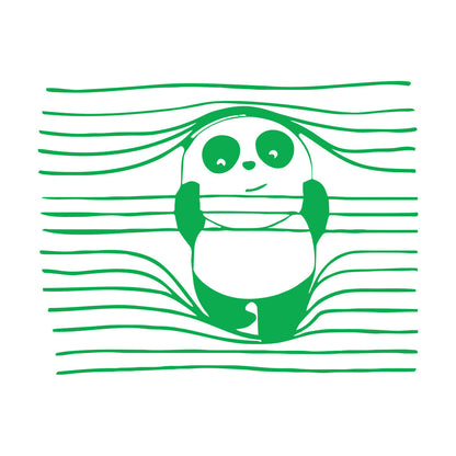 Vinyl Wall Stickers Panda Funny Animal Bear Removable Without Leaving Glue