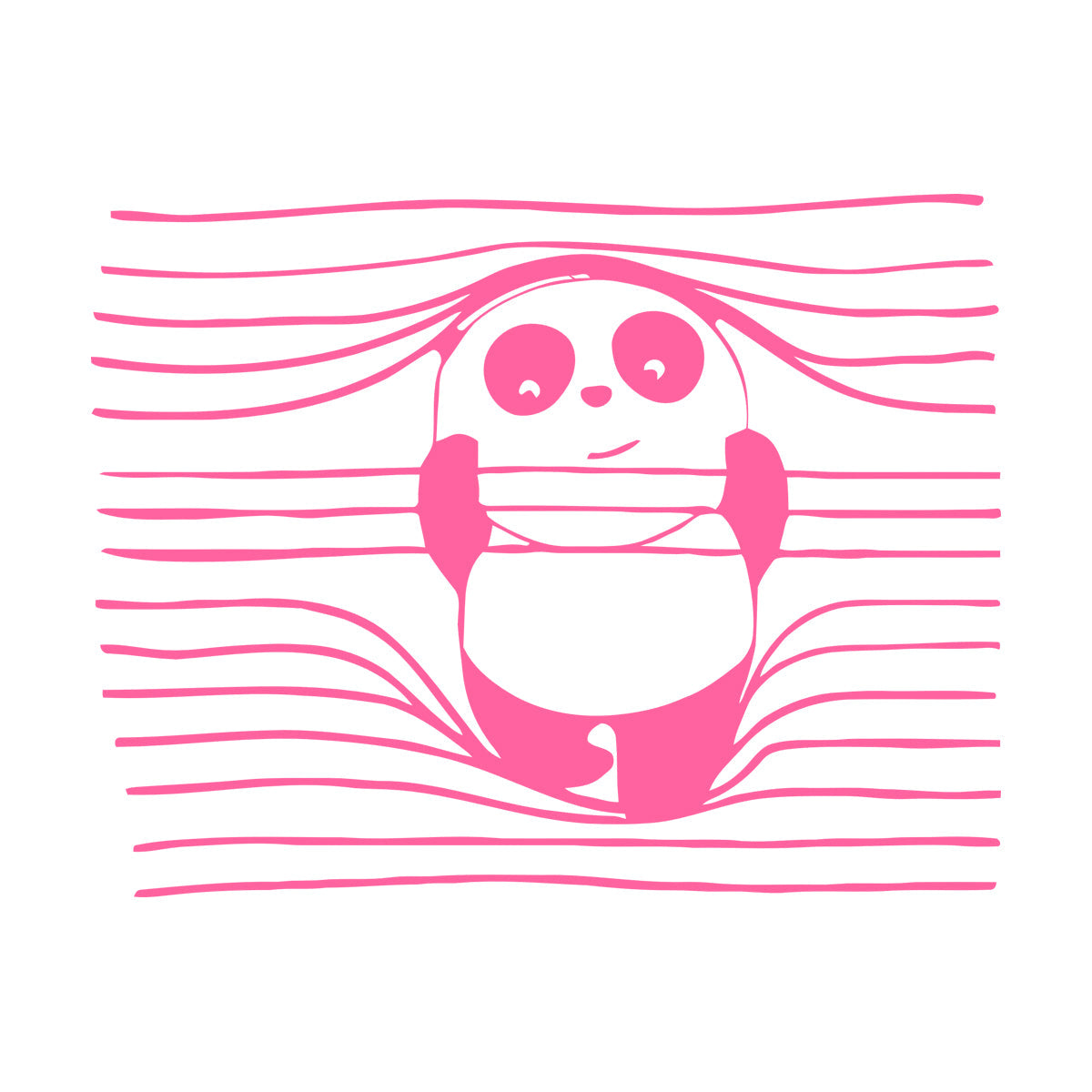 Vinyl Wall Stickers Panda Funny Animal Bear Removable Without Leaving Glue