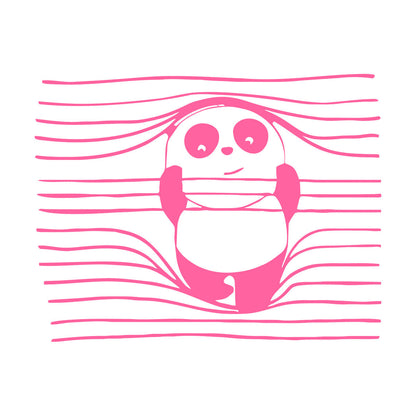 Vinyl Wall Stickers Panda Funny Animal Bear Removable Without Leaving Glue