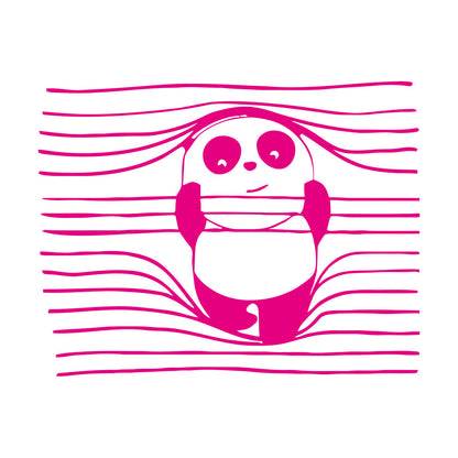 Vinyl Wall Stickers Panda Funny Animal Bear Removable Without Leaving Glue