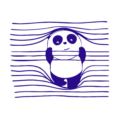 Vinyl Wall Stickers Panda Funny Animal Bear Removable Without Leaving Glue