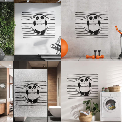 Vinyl Wall Stickers Panda Funny Animal Bear Removable Without Leaving Glue