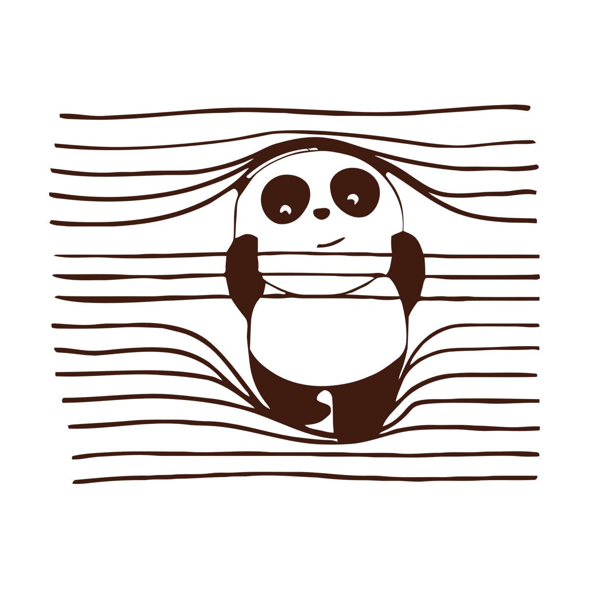 Vinyl Wall Stickers Panda Funny Animal Bear Removable Without Leaving Glue