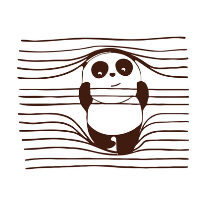 Vinyl Wall Stickers Panda Funny Animal Bear Removable Without Leaving Glue