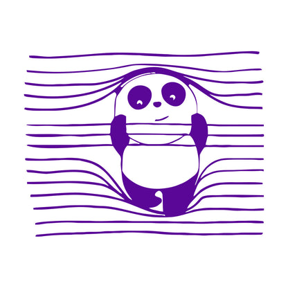 Vinyl Wall Stickers Panda Funny Animal Bear Removable Without Leaving Glue