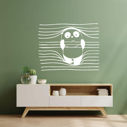 Vinyl Wall Stickers Panda Funny Animal Bear Removable Without Leaving Glue