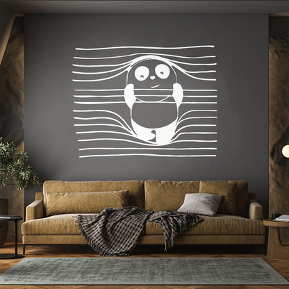 Vinyl Wall Stickers Panda Funny Animal Bear Removable Without Leaving Glue
