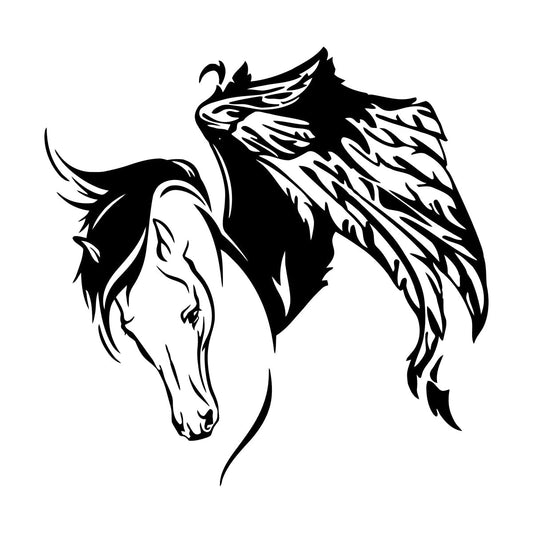 Vinyl Wall Decals Pegasus Fantastic Animal Horse Wings Do Not Damage The Wall Surface