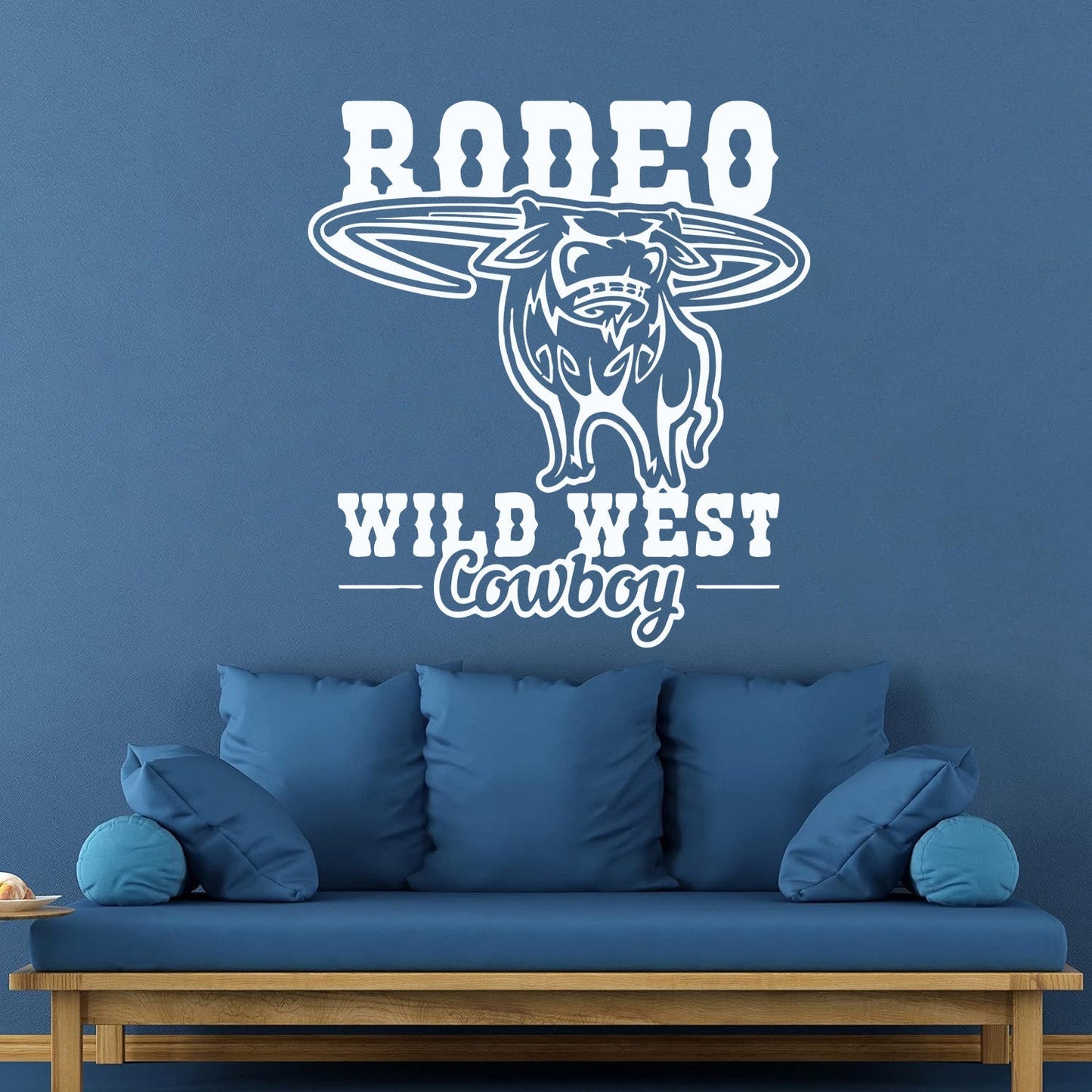 Rodeo Bull Wild West Cowboy Animal Vinyl Wall Stickers Glass Stickers