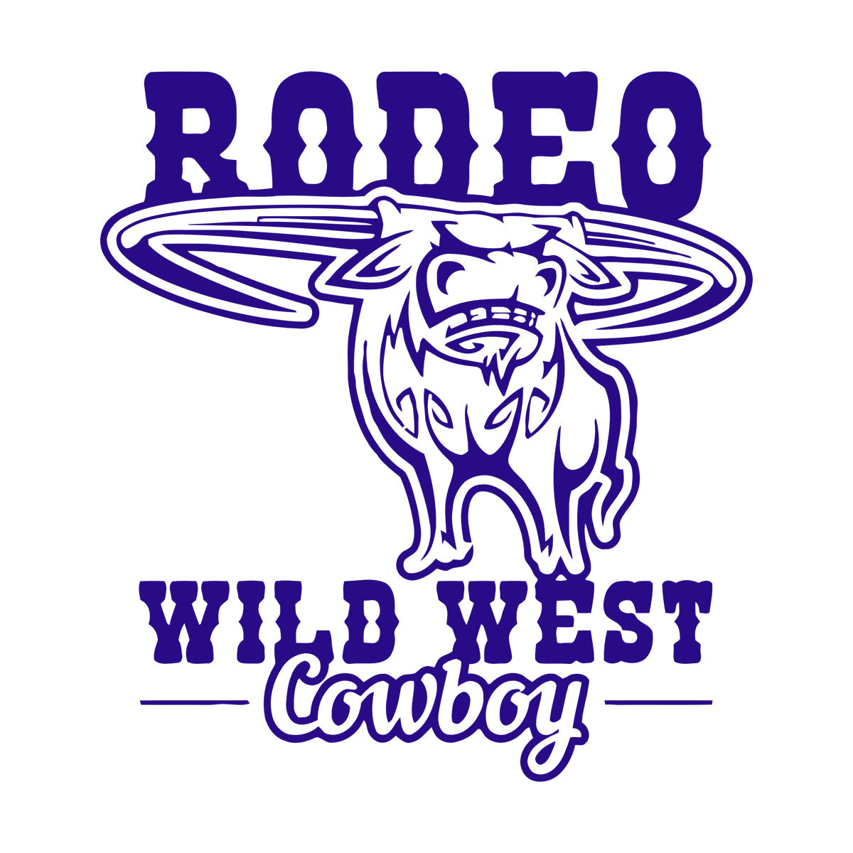 Rodeo Bull Wild West Cowboy Animal Vinyl Wall Stickers Glass Stickers