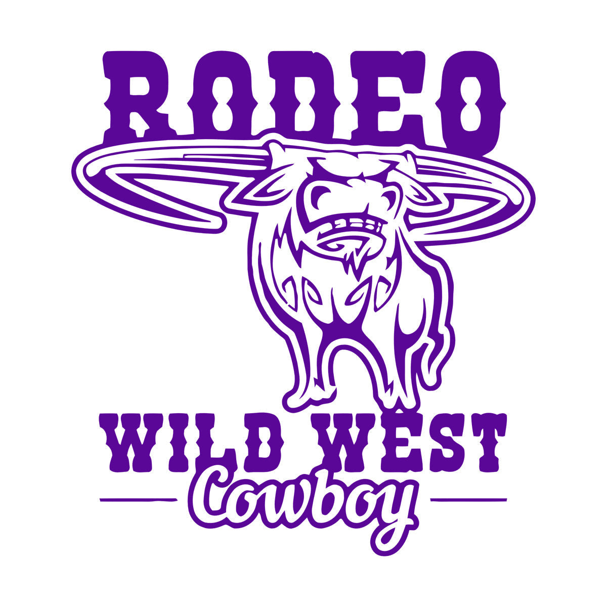 Rodeo Bull Wild West Cowboy Animal Vinyl Wall Stickers Glass Stickers