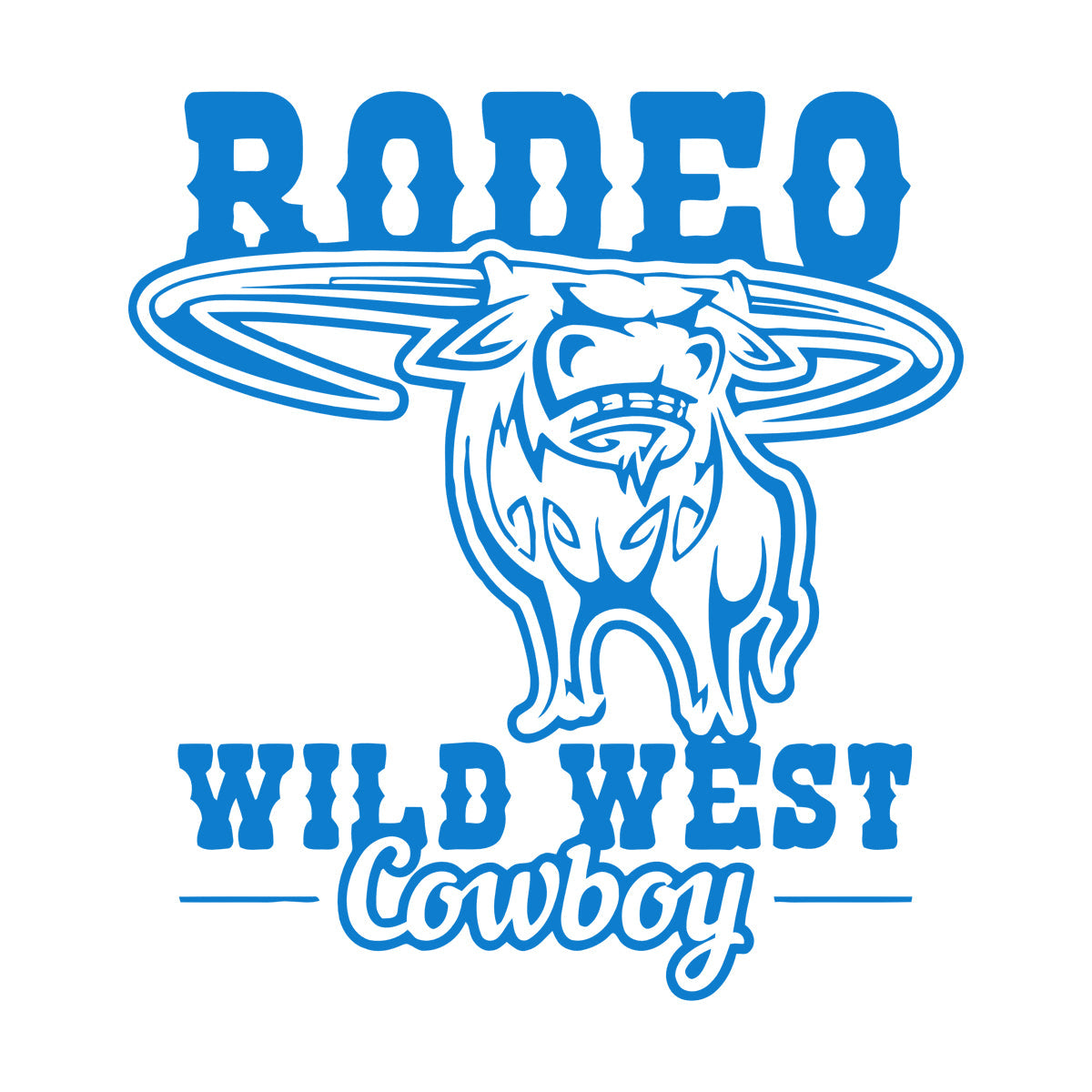 Rodeo Bull Wild West Cowboy Animal Vinyl Wall Stickers Glass Stickers