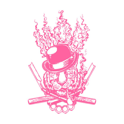 Mural And Wall Vinyl Decal Tiger Animal Mafia Knife Symbol Hat Weapon Claw Pipe Store Decoration