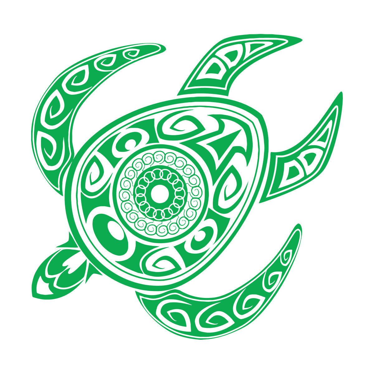 Fine Carving Stickers Turtle Tortoise Animal Tribal Ornament Self Adhesive