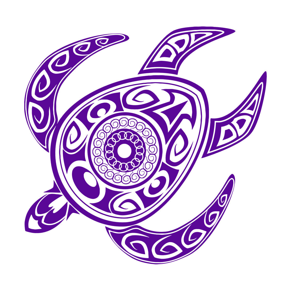 Fine Carving Stickers Turtle Tortoise Animal Tribal Ornament Self Adhesive