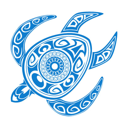 Fine Carving Stickers Turtle Tortoise Animal Tribal Ornament Self Adhesive