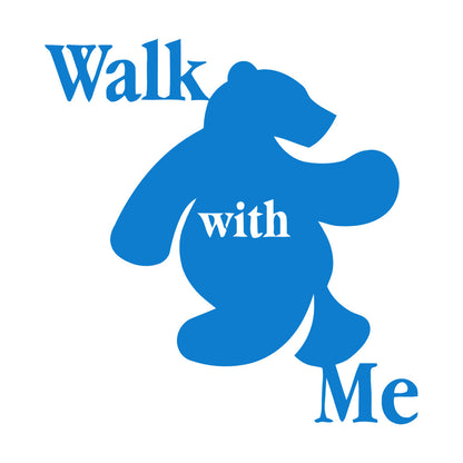 Wall Stickers Walk With Me Bear Animal Inscription Do Not Damage The Wall Surface