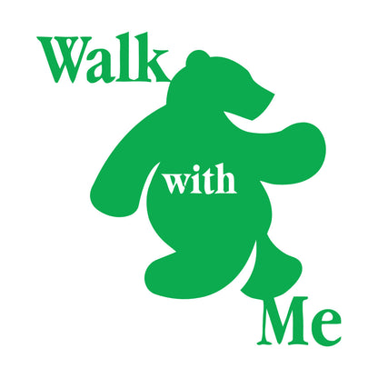 Wall Stickers Walk With Me Bear Animal Inscription Do Not Damage The Wall Surface