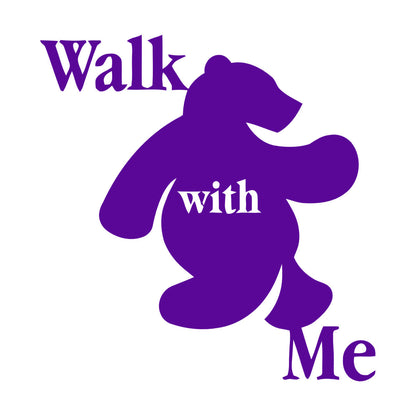 Wall Stickers Walk With Me Bear Animal Inscription Do Not Damage The Wall Surface