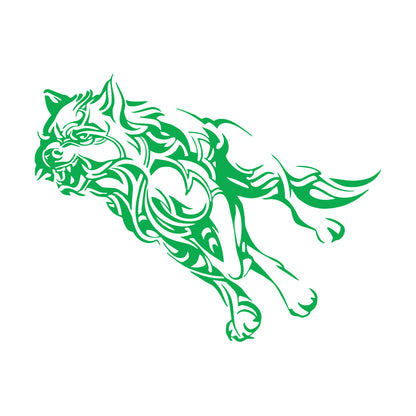 Engraving Stickers Wolf Animal Running Predator Coyote Werewolf Easy Installation