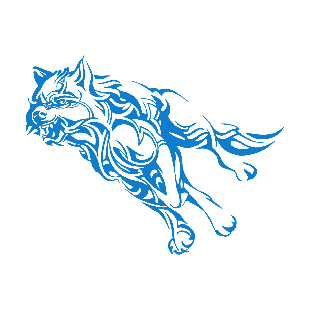 Engraving Stickers Wolf Animal Running Predator Coyote Werewolf Easy Installation