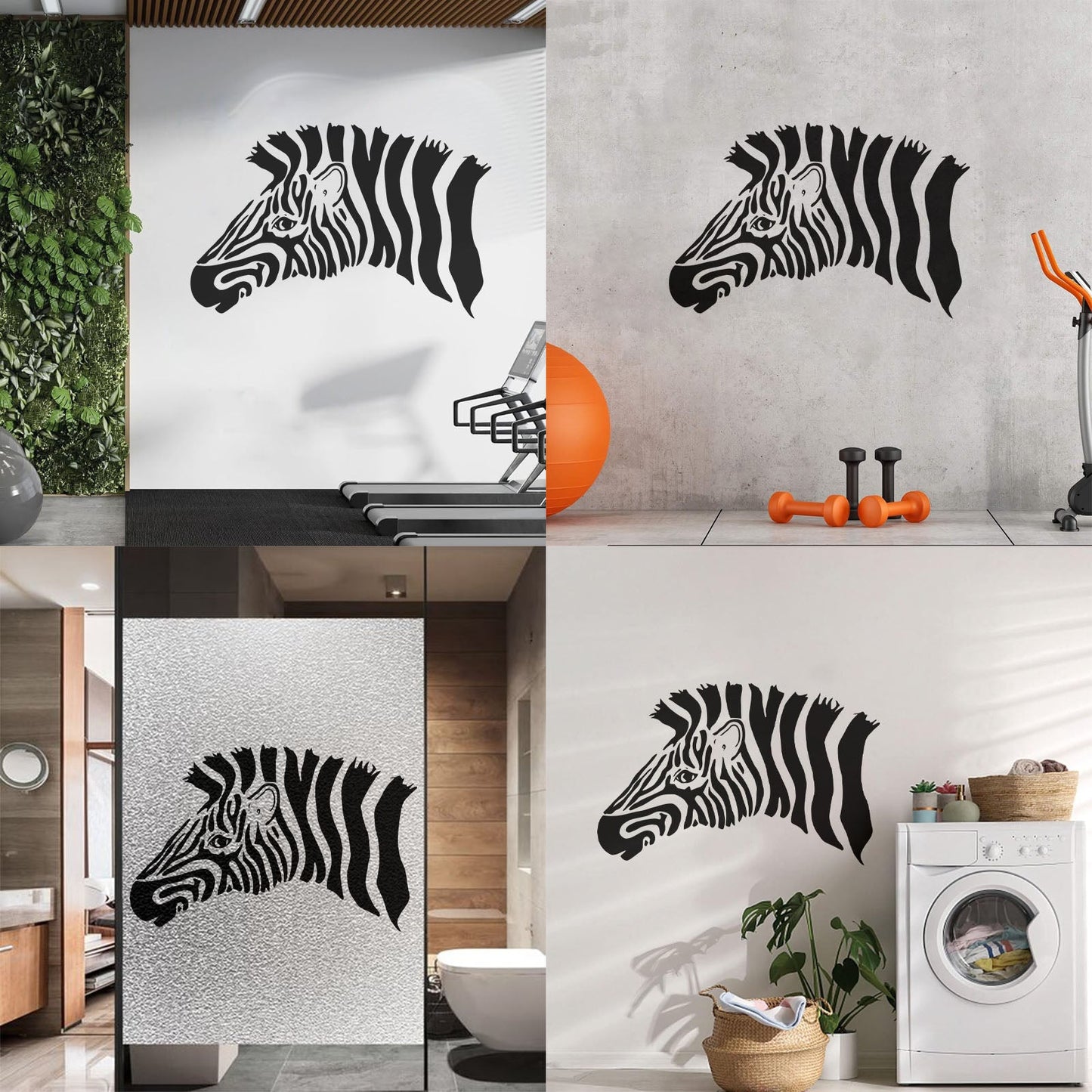 Vinyl Wall Stickers Zebra Head Animal Safari Africa Personalized Customization