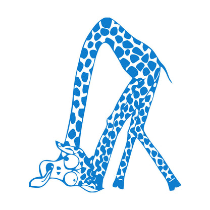 Lettering Stickers Funny Amusing Animal Giraffe Long Neck Easy Installation