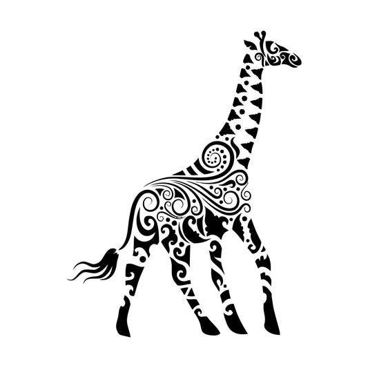 Wall Decals Paster Paper Giraffe African Animals Kids Art Mural Painting