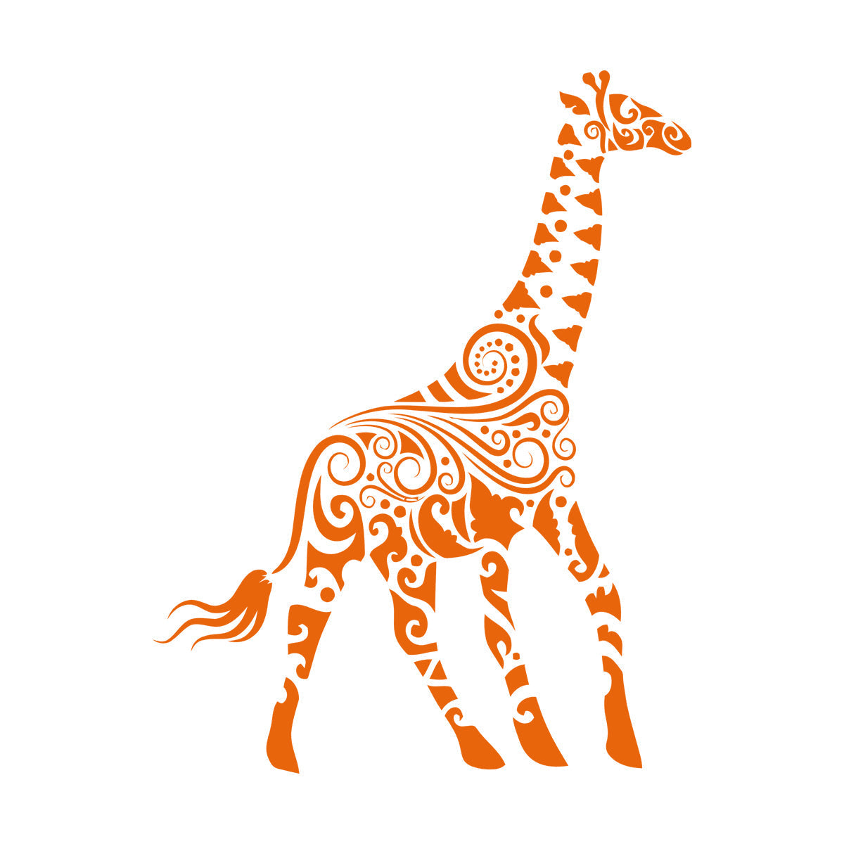 Wall Decals Paster Paper Giraffe African Animals Kids Art Mural Painting
