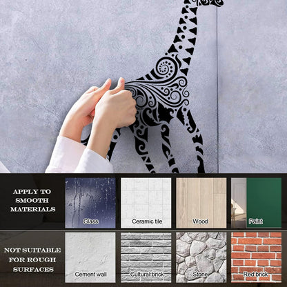 Wall Decals Paster Paper Giraffe African Animals Kids Art Mural Painting
