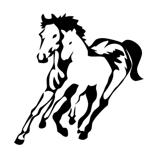 Vinyl Wall Stickers Horses Foal Animal Tribal Multiple Size Options