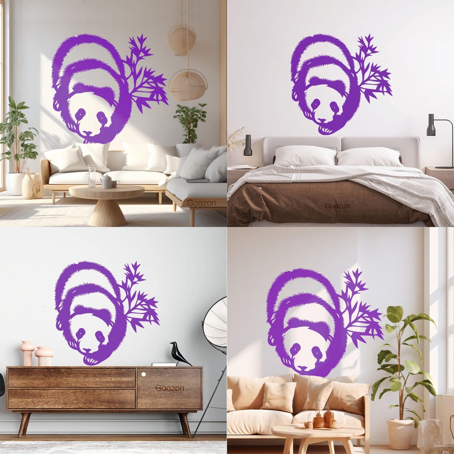 Wall Stickers Paster Paper Panda Animal Bear Kids Art Decoration