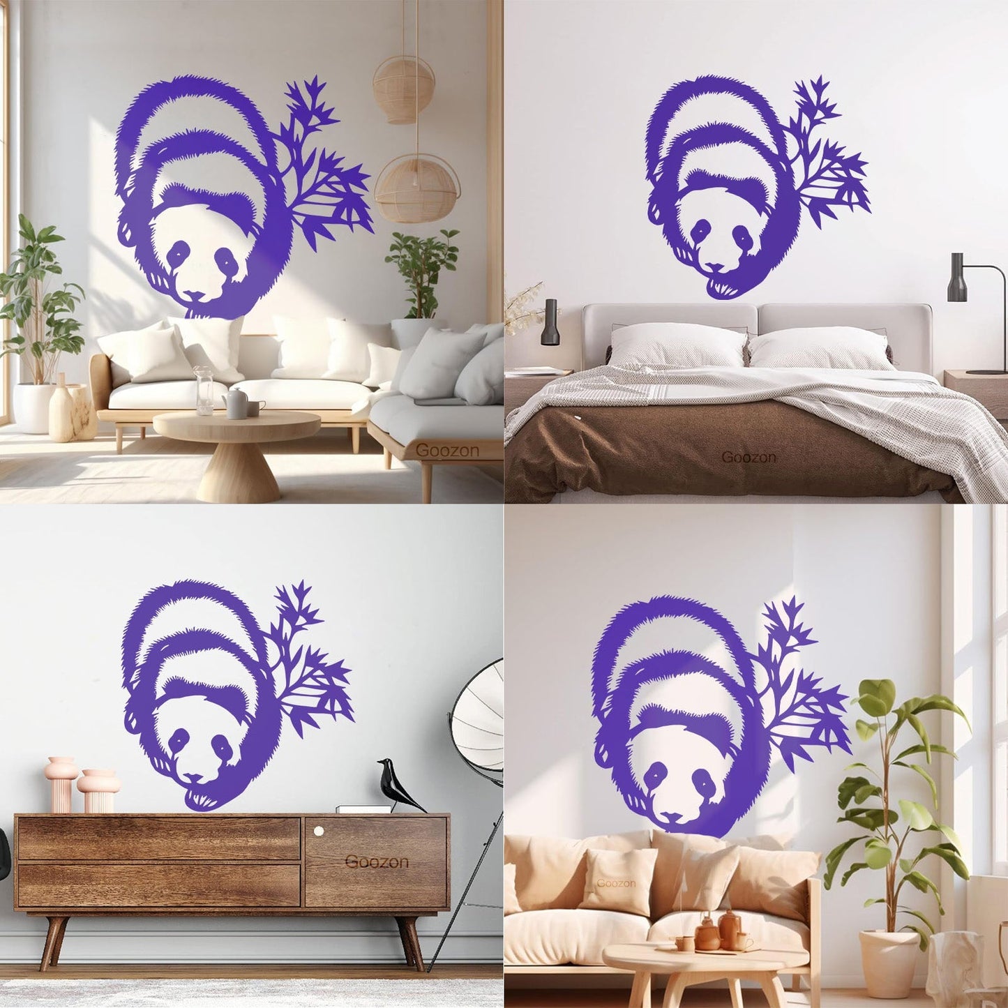 Wall Stickers Paster Paper Panda Animal Bear Kids Art Decoration