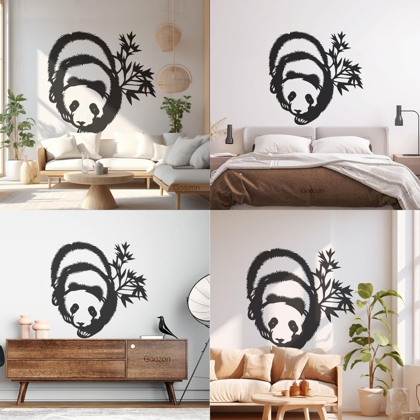 Wall Stickers Paster Paper Panda Animal Bear Kids Art Decoration