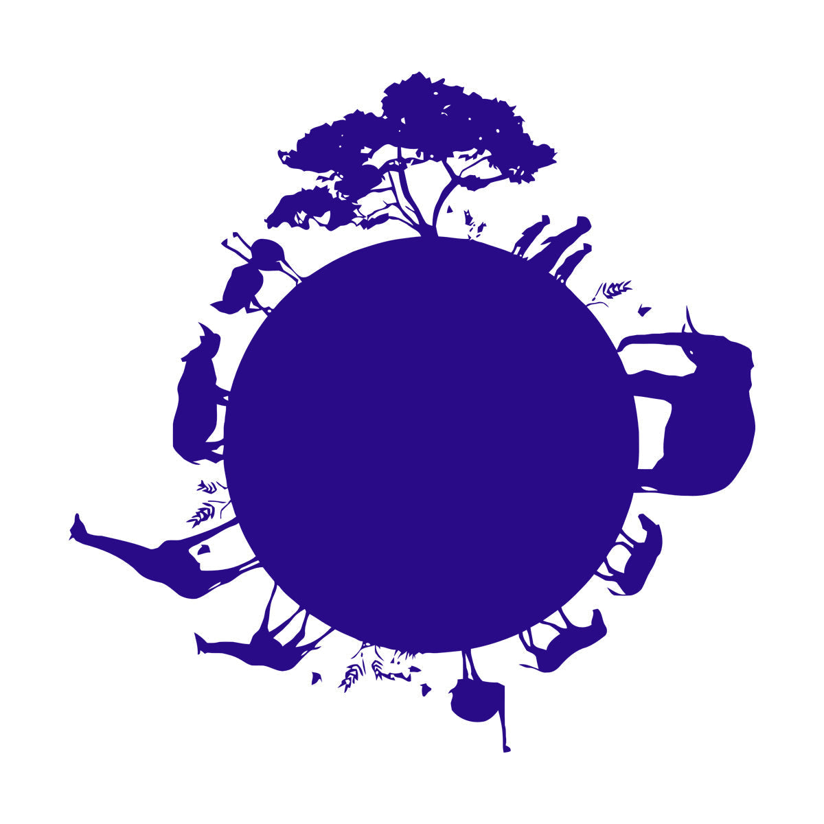 Engraving Stickers Africa Animal Giraffe Elephant Rhino Tiger Tattoo Culture