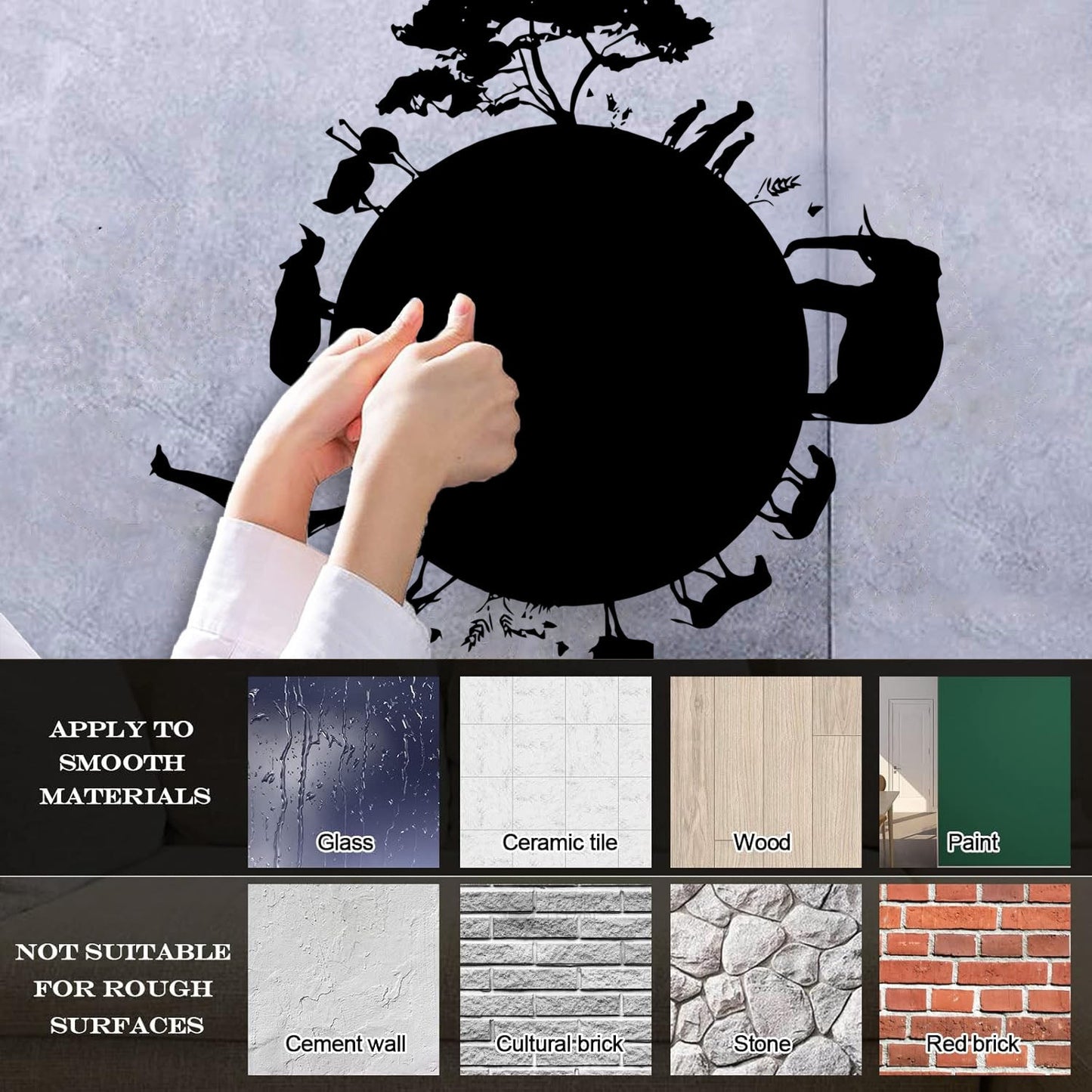 Engraving Stickers Africa Animal Giraffe Elephant Rhino Tiger Tattoo Culture