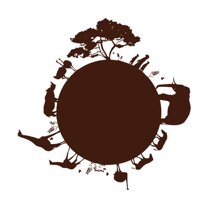 Engraving Stickers Africa Animal Giraffe Elephant Rhino Tiger Tattoo Culture