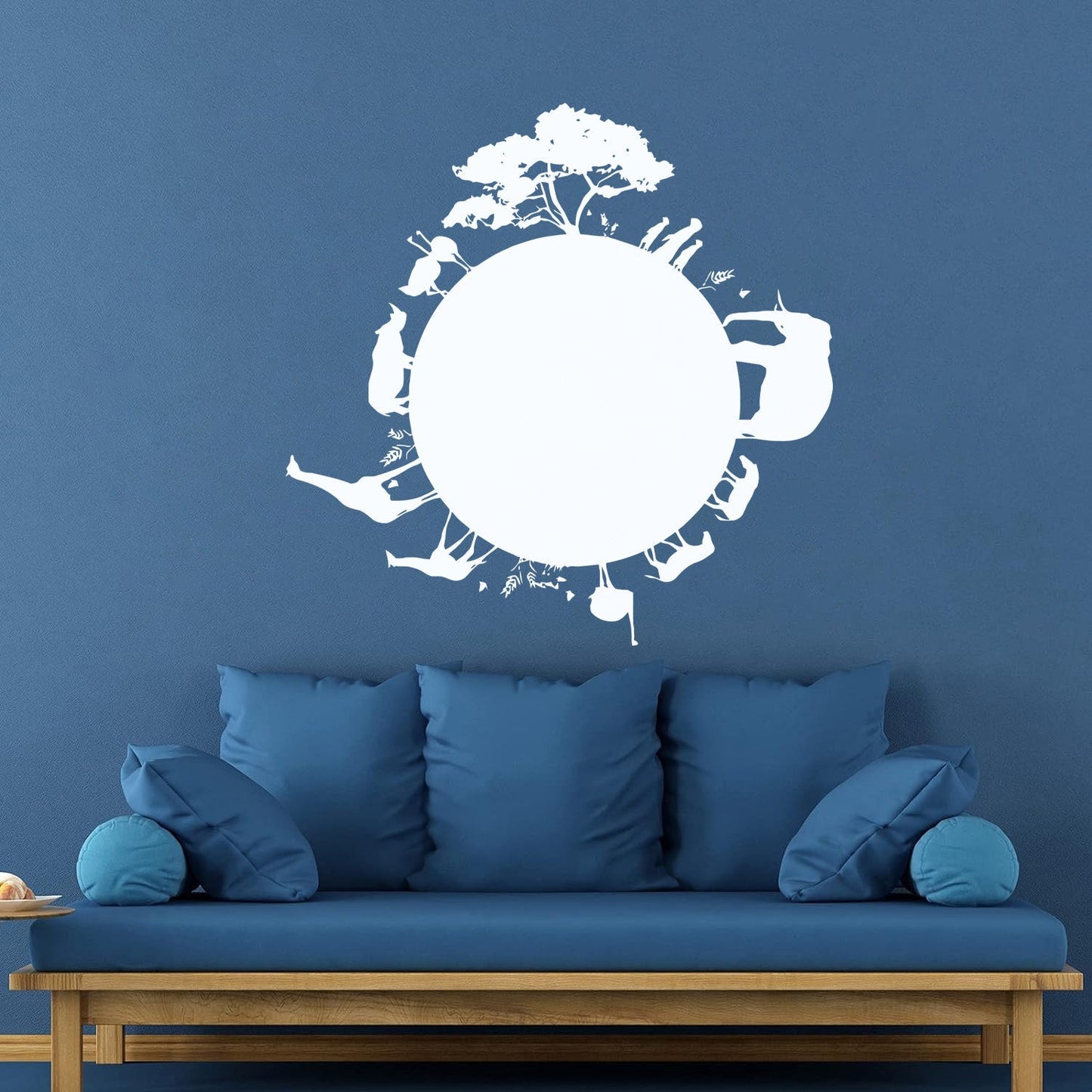 Engraving Stickers Africa Animal Giraffe Elephant Rhino Tiger Tattoo Culture